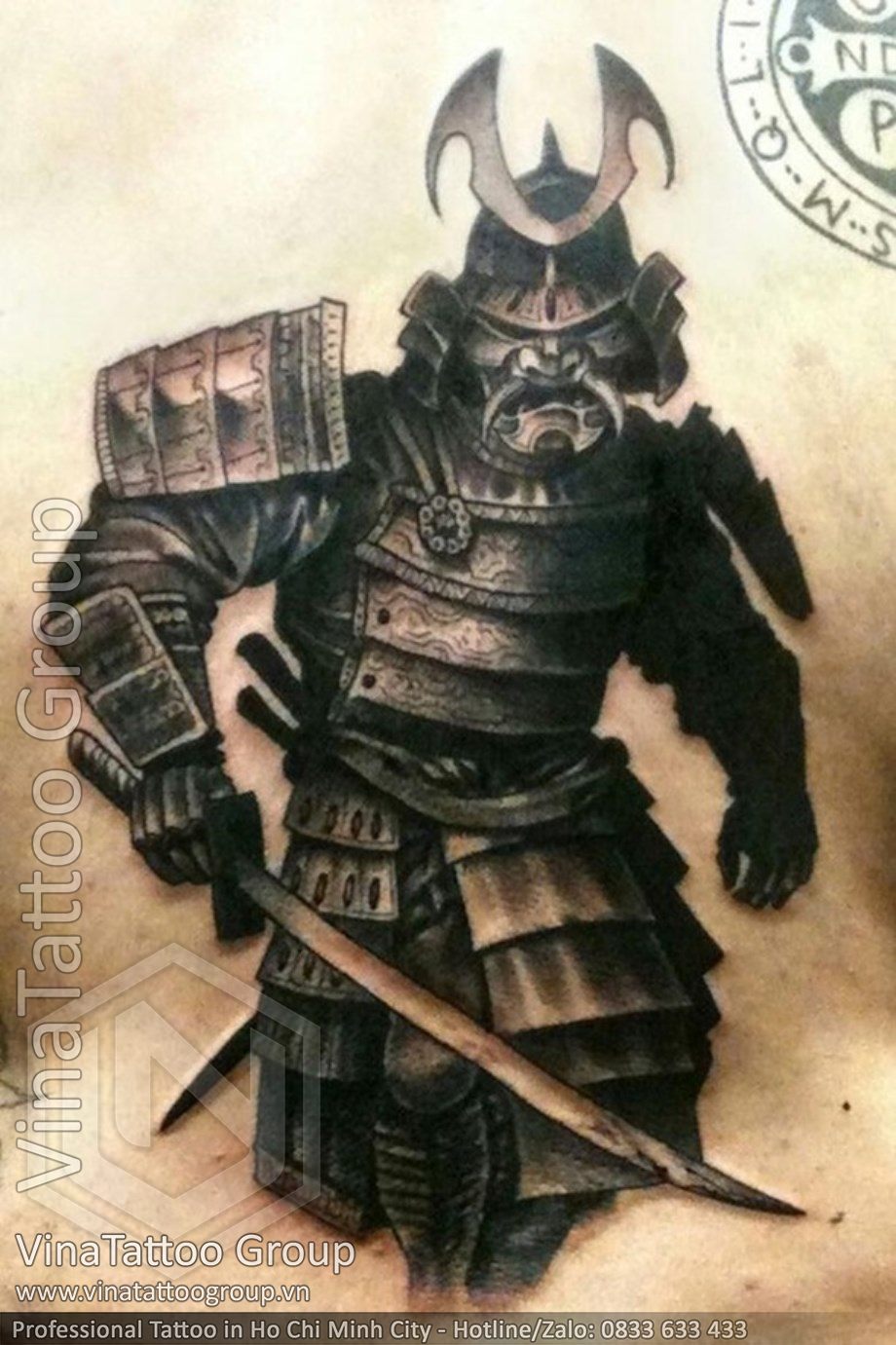 hình xăm chiến binh samurai 00096