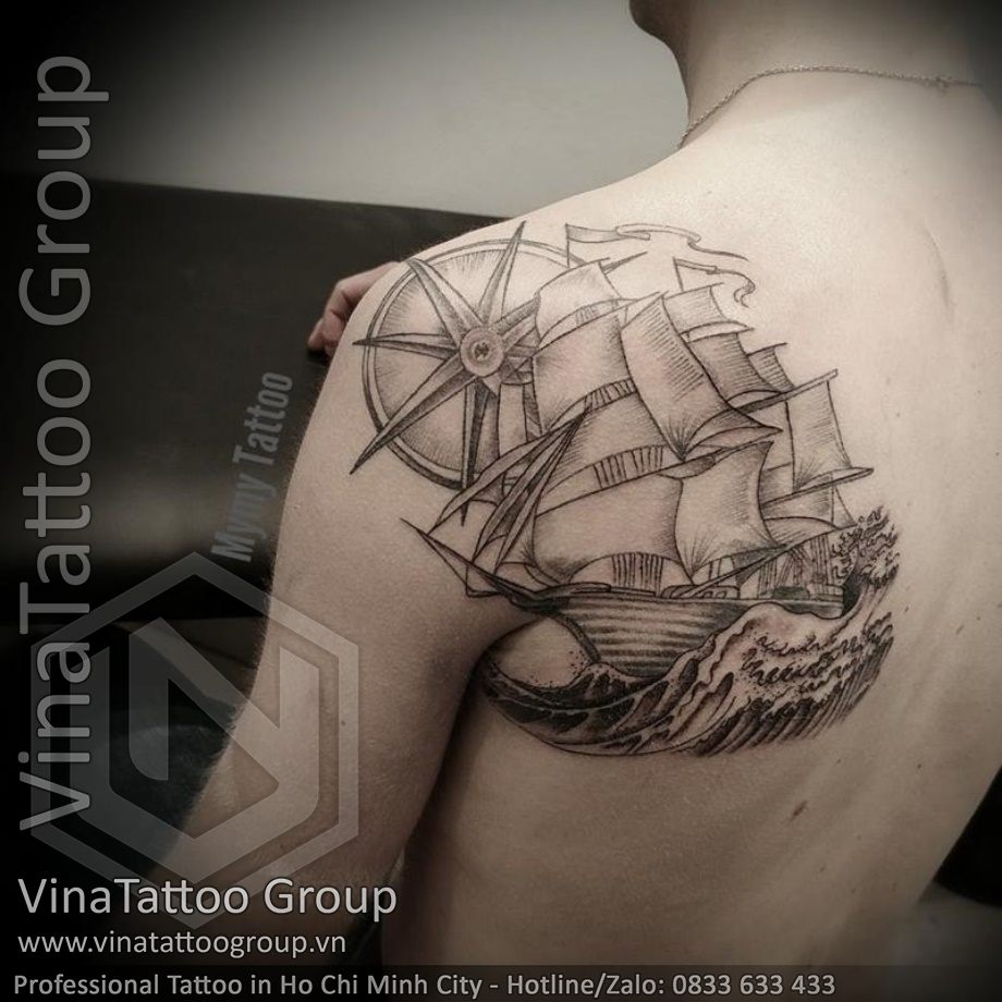 Hình xăm chiếc thuyền  Tattoo Gà